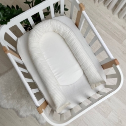 Protecție pentru somn din bumbac 100% - Baby Nest Velvet Milky